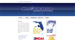 Desktop Screenshot of metrocourierservices.com